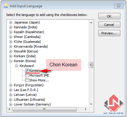 Cài Đặt Bộ Gõ Font Tiếng Hàn